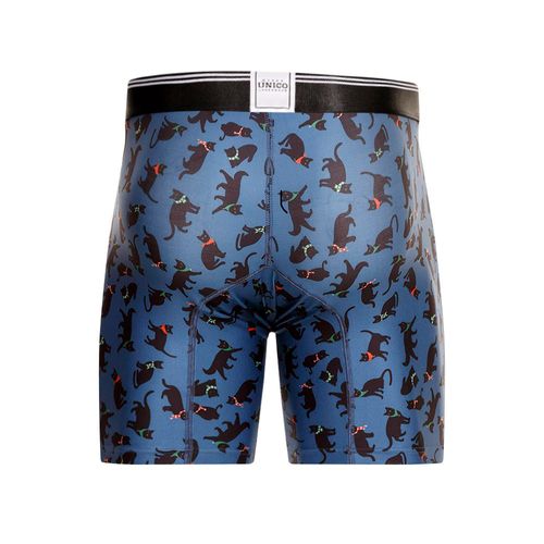 BOXER MEDIO BLACK CATS AZUL